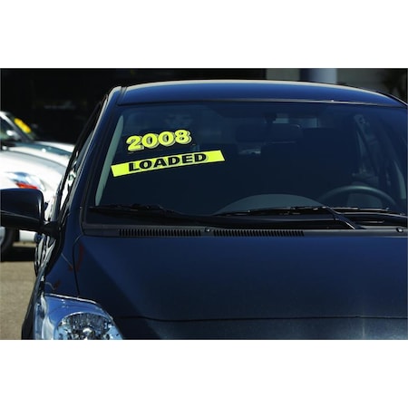 Chartreuse Model Year Windshield Signs: 2016 Pk